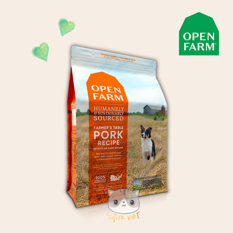Open Farm Dry Dog Food - Farmer's Table Pork 4lb
