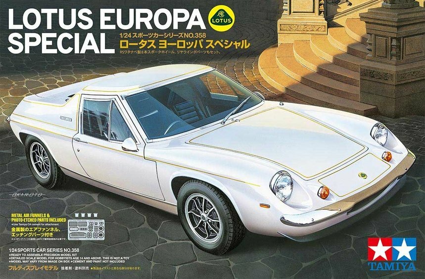 田宮 Tamiya  1/24 Lotus Europa Special 模型車 舊式跑車 #TA24358