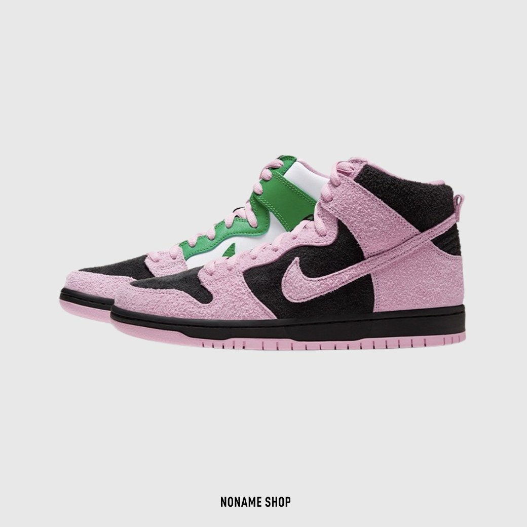 NIKE SB Dunk High " Invert Celtics " 粉黑 白綠 高筒 (男款)