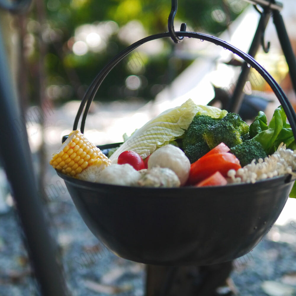 【SADOMAIN 仙德曼】露營鍋具-木蓋湯鍋組 含圓形收納袋 SG9281-1 G-F3-3