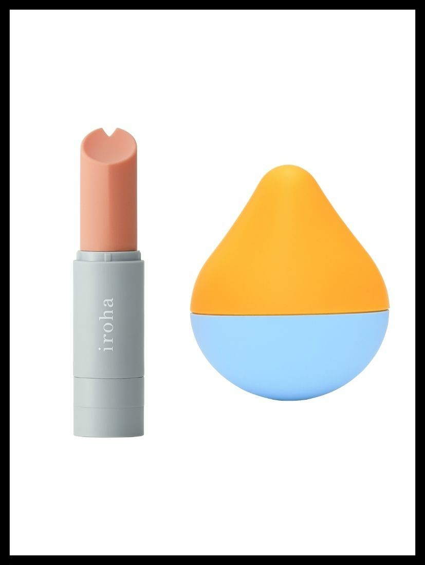 iroha stick 珊瑚粉&灰+iroha mini 晴空香橙