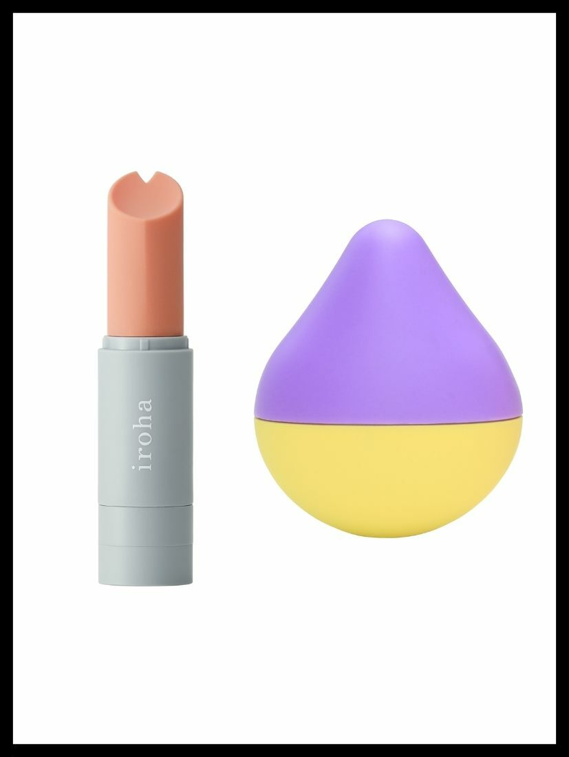 iroha stick 珊瑚粉&灰+iroha mini 富士檸檬