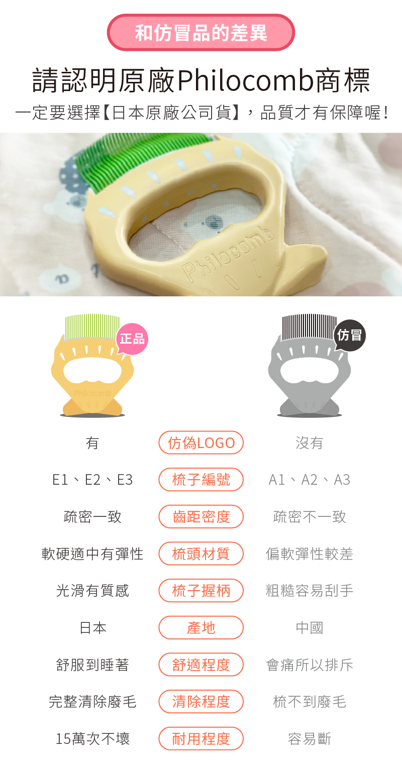 認明原廠Philocomb貝殼梳