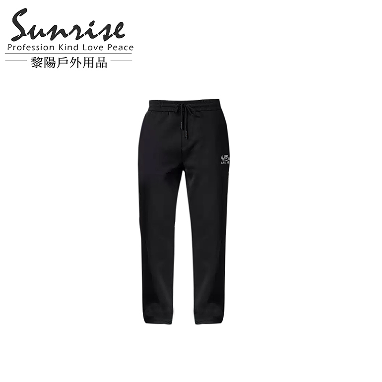 鬆緊保暖長褲 中性款 (黑) 保暖/彈性/排汗透氣/登山休閒 23CFA805