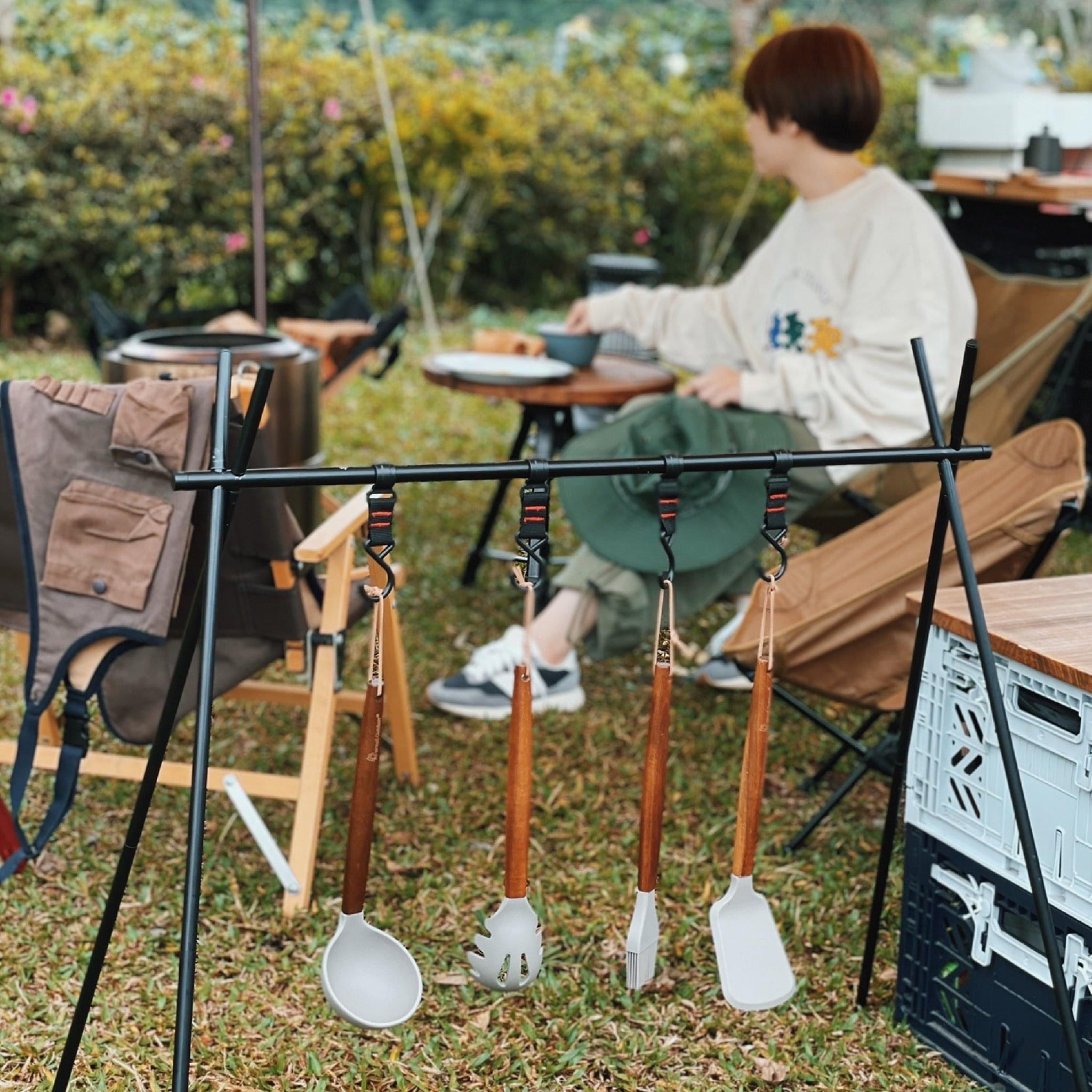 【Forest Outdoor】原木矽膠餐具 GF13