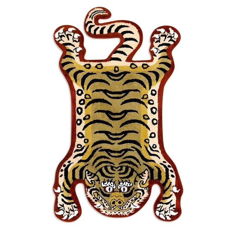 RAW EMOTIONS 經典西藏虎毯 黃色