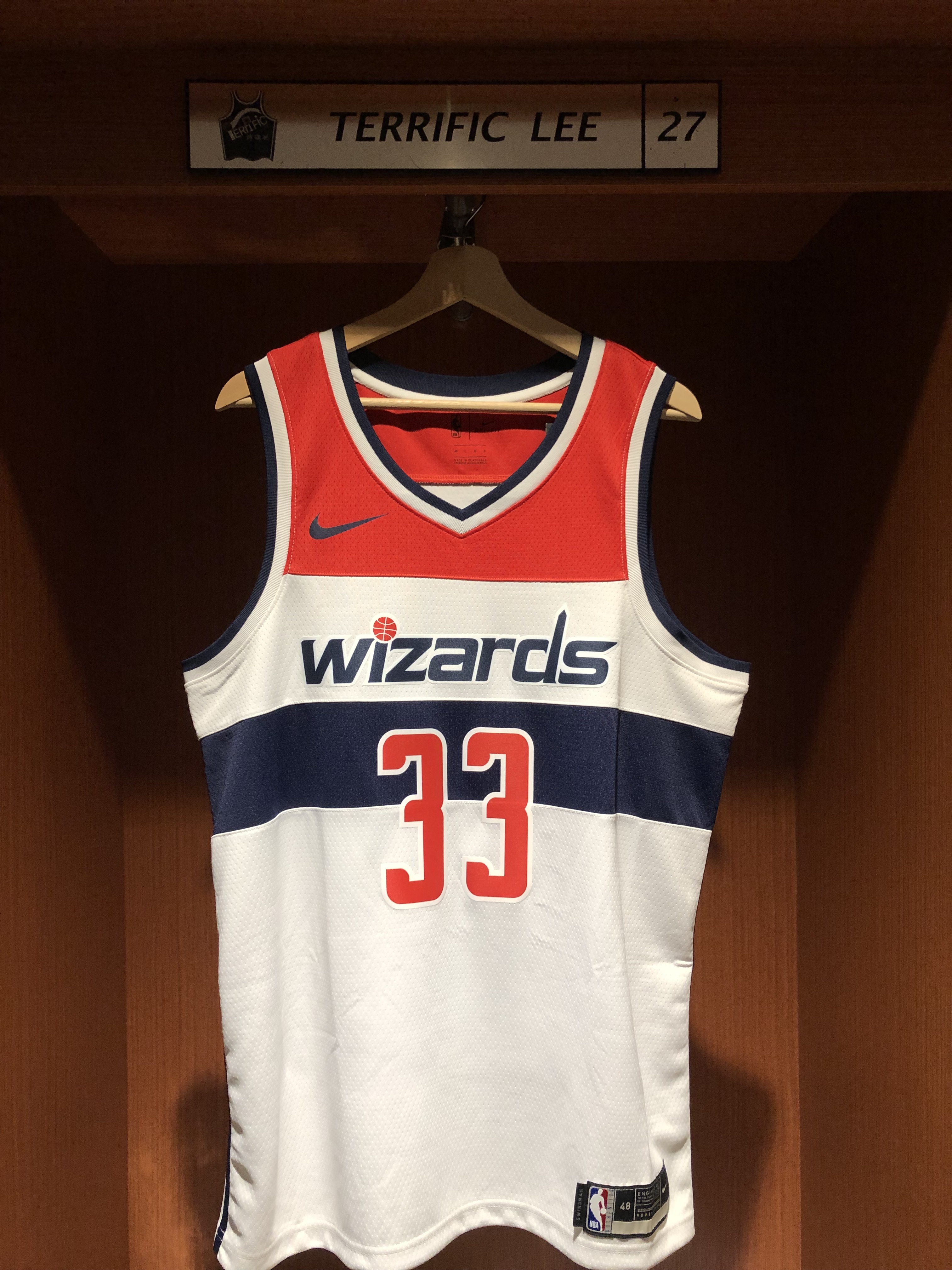 NBA球衣 Kyle Kuzma 華盛頓巫師白 Association Nike Swingman 球迷版 熱轉印 全新