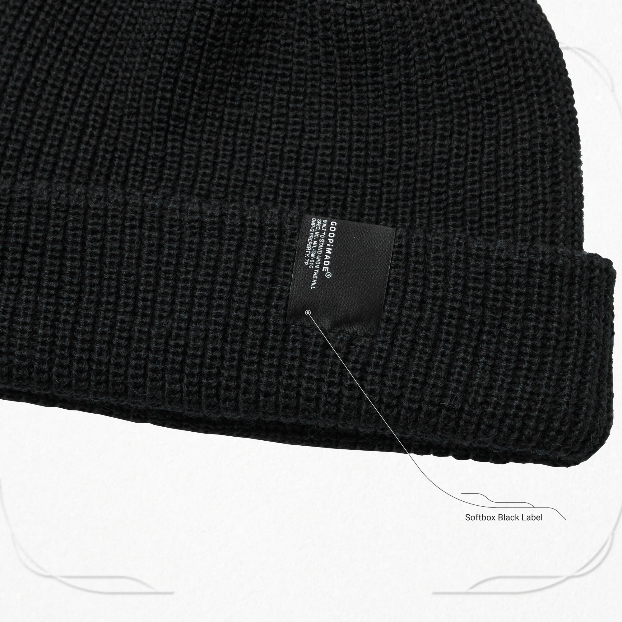 T*I様 GOOPiMADE MB-01 Softbox Beanie 3色セッ MB-01” Softbox Knit Beanie - Shadow