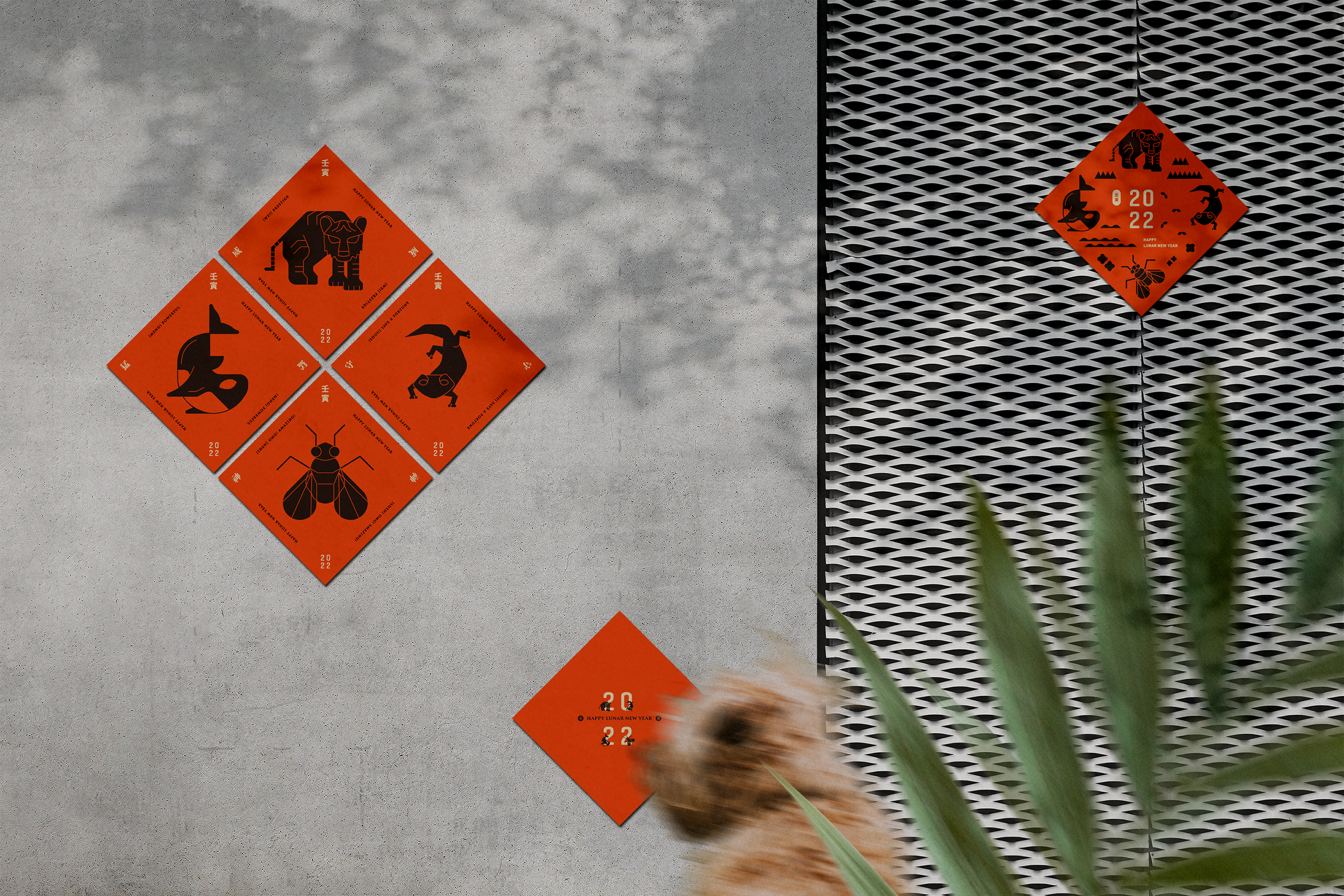 25degreestudio 2022  ⌞猛虎門神⌟  斗方 – 公益企劃 –