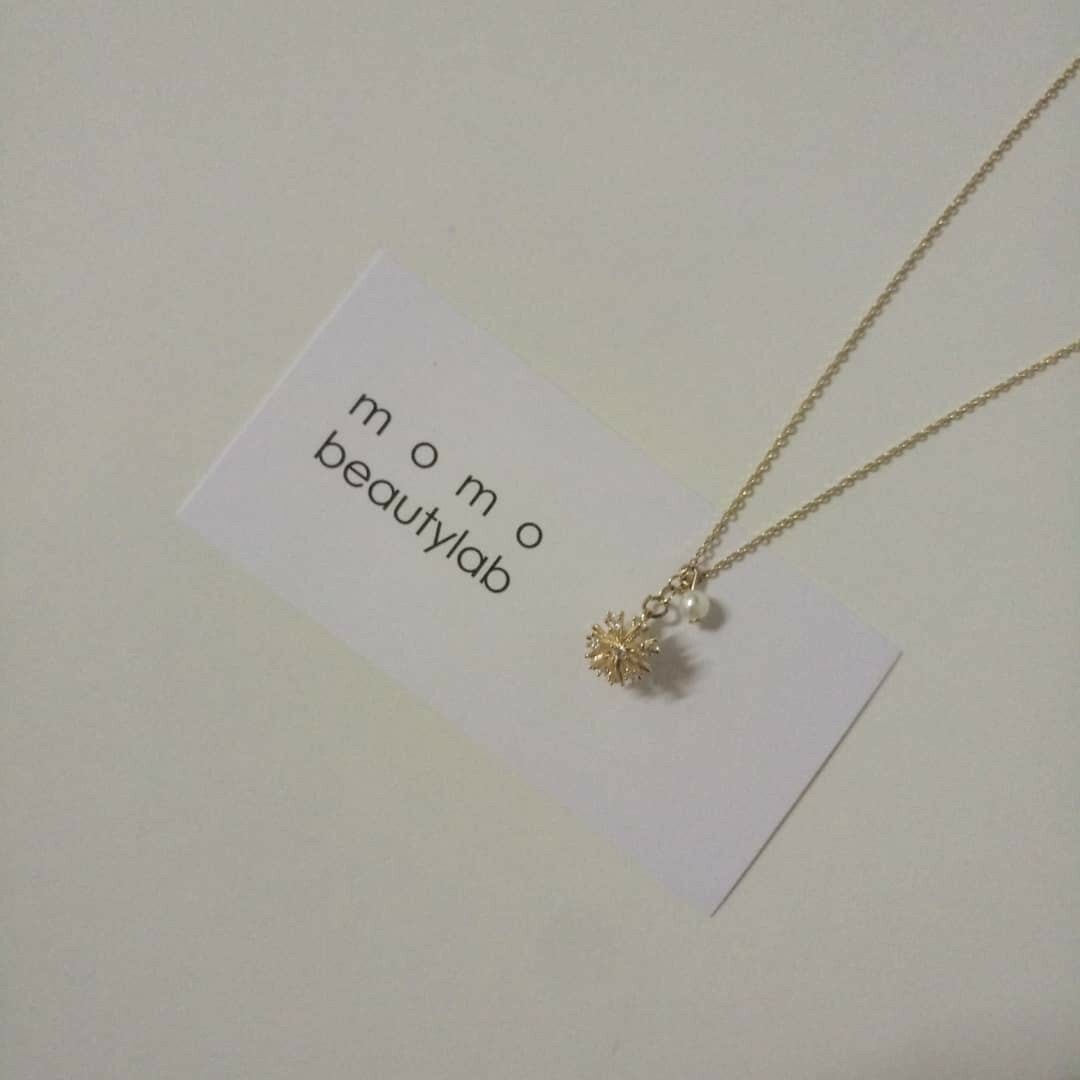 #現貨 #正韓飾品 (ACCN209) 氣質小金球珍珠項鍊