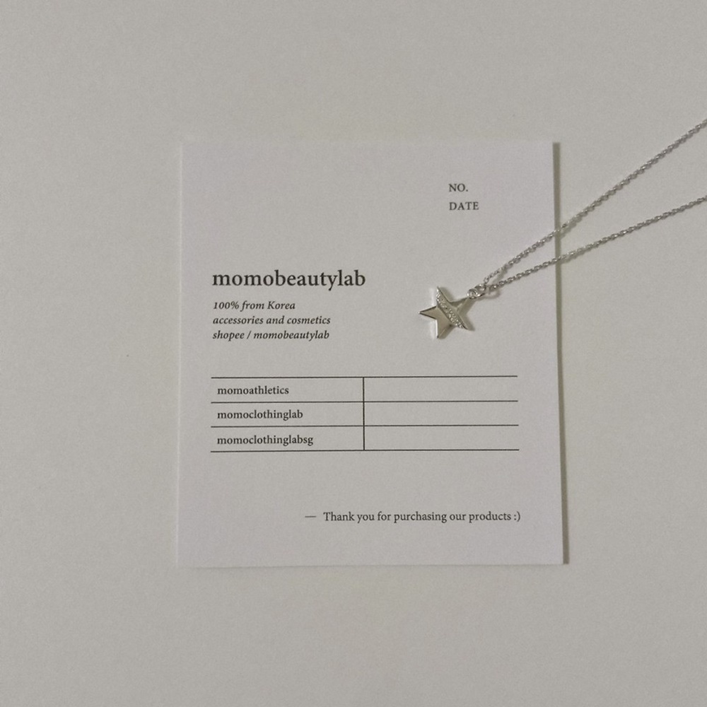 #現貨 #正韓飾品 (ACCN102) 橫鑽五角星項鍊