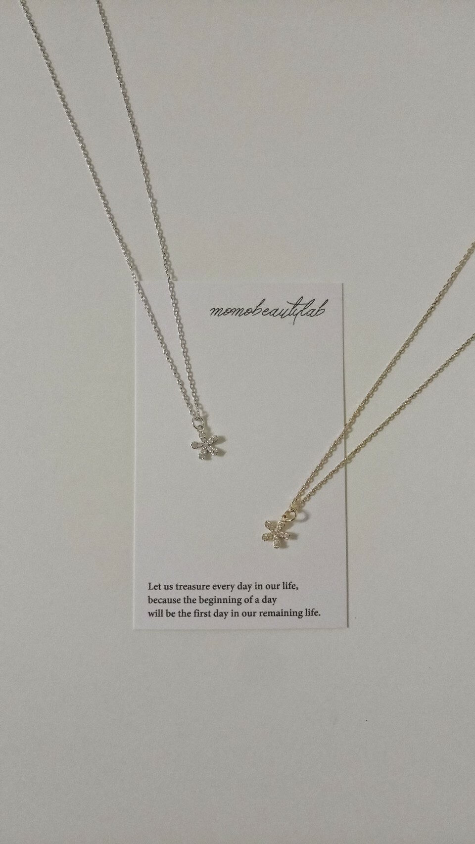 #現貨 #正韓飾品 (ACCN104) 滿鑽小花項鍊