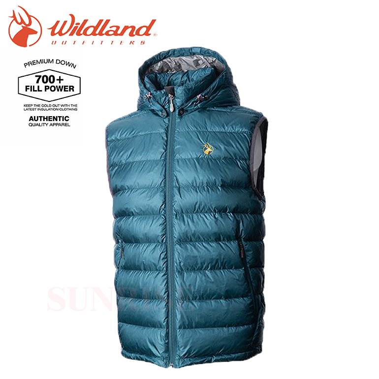 Wildland 0A72172 男700FP拆帽極暖鵝絨背心 (三色) 保暖/防風/輕量/高蓬鬆度/旅遊/露營/登山 00W0072172