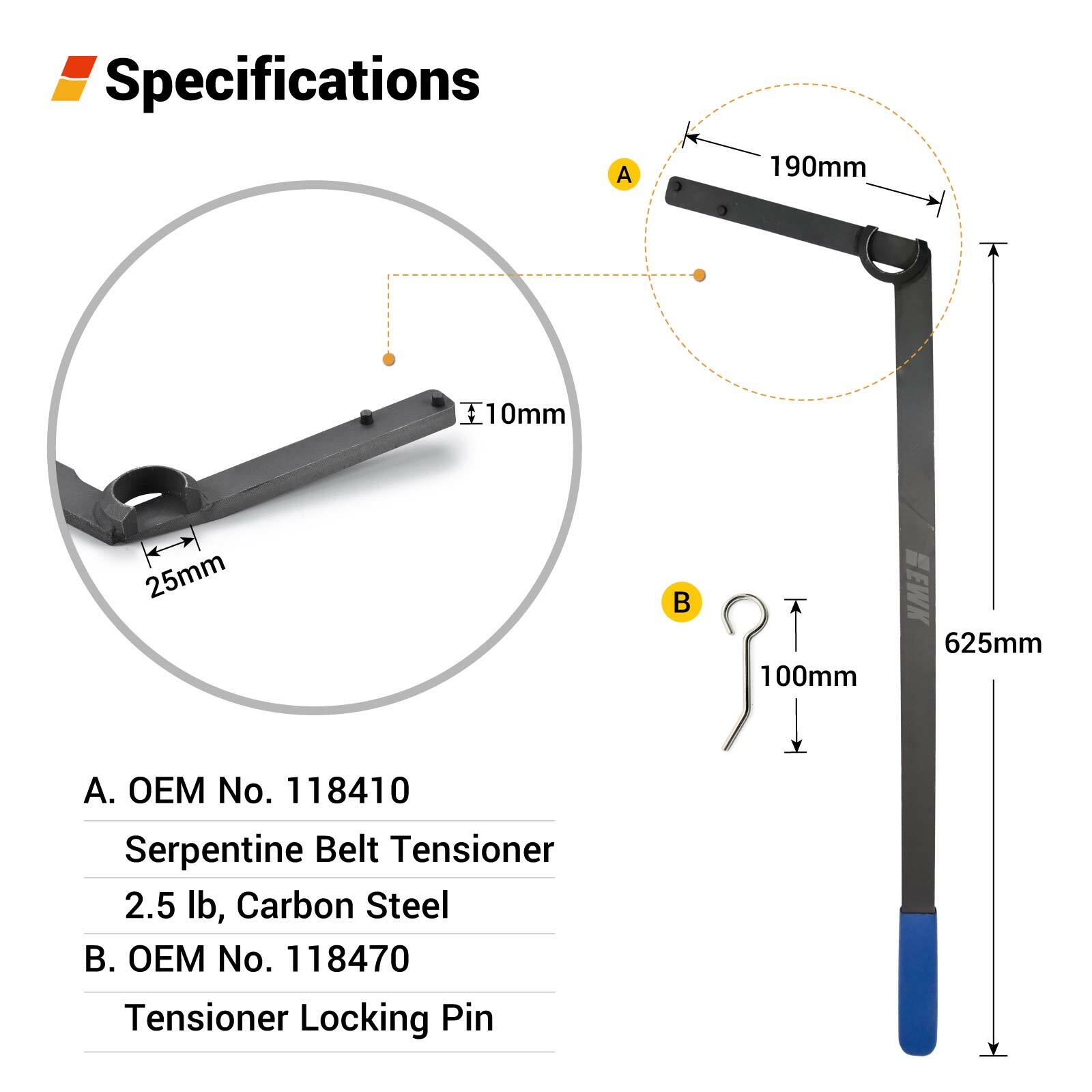 oem serpentine belt tensioner tool