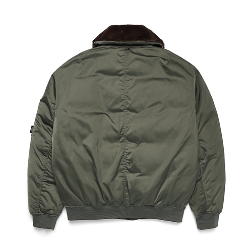 RDS) Collar Duck Down Flight Jacket - F/KHAKI