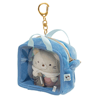 日本限定- 角落生物 檢定二代 貓咪手玉+外出袋匙扣set