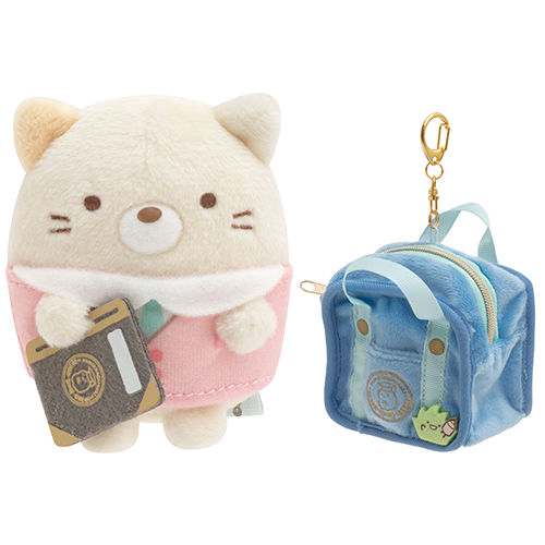 日本限定- 角落生物 檢定二代 貓咪手玉+外出袋匙扣set