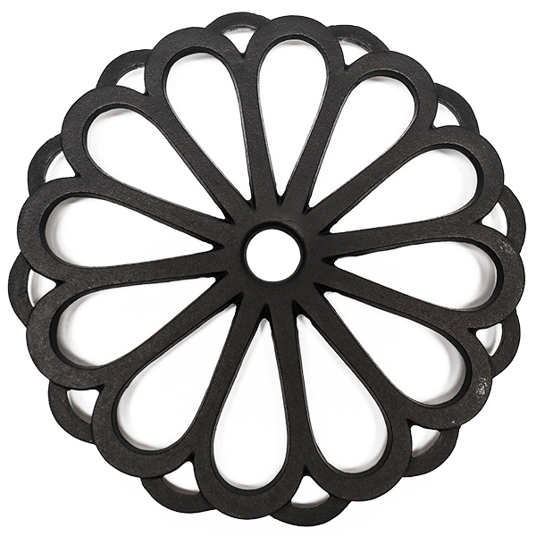 【岩鑄】輪菊 鑄鐵壺墊-大