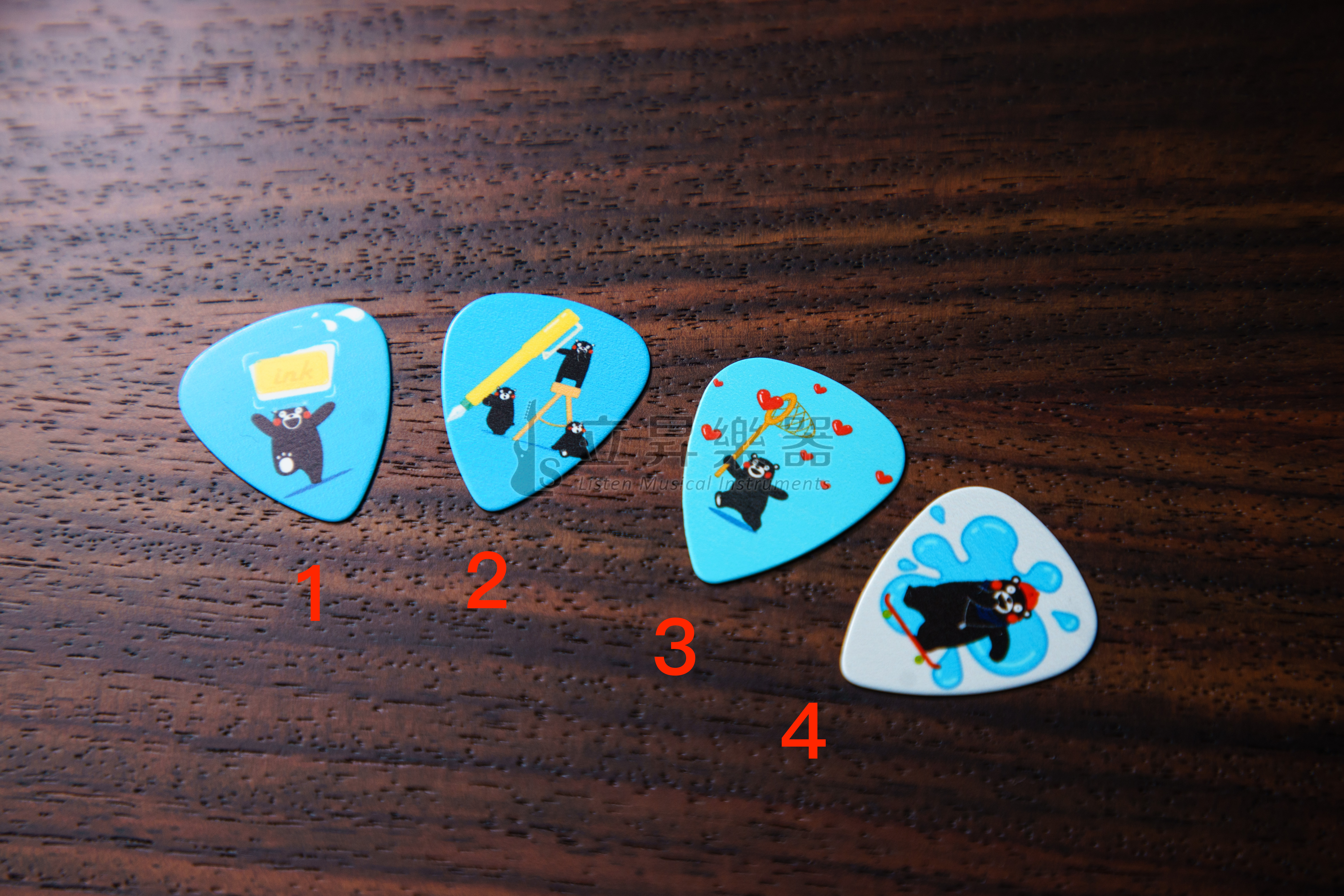 熊本熊 GPI-Kumamon  0.46mm Pick 吉他彈片 四款可選