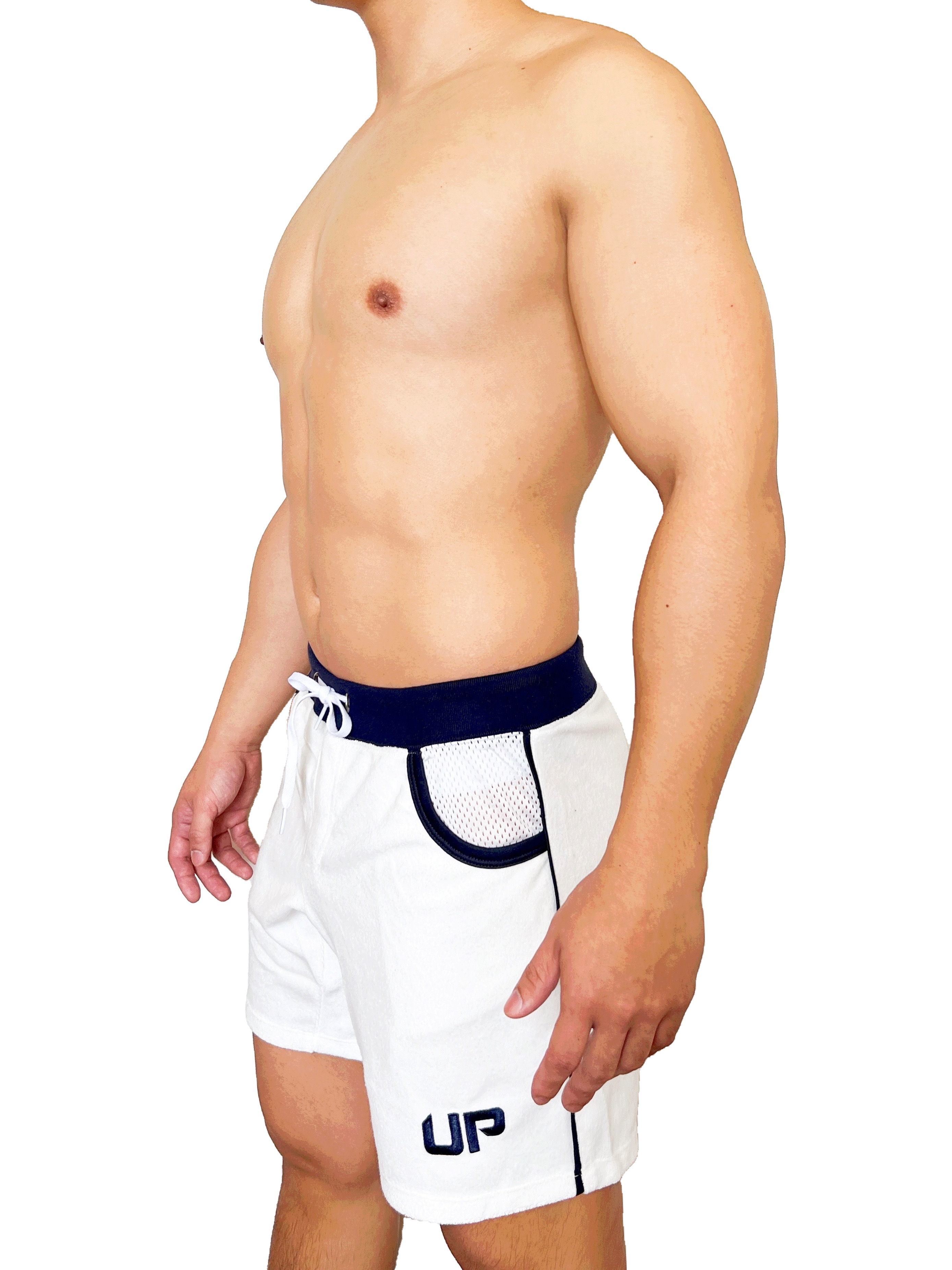 Taoru Sweat Shorts 毛巾運動褲 雪紡白