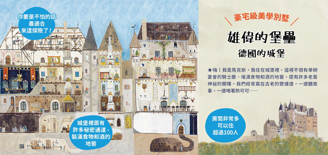 雄偉的堡壘 德國的城堡