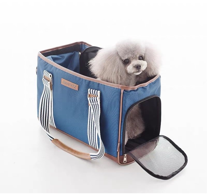 Eden Petz Portable Dog Cat Carrier Bag 寵物牛仔布提袋 藍色