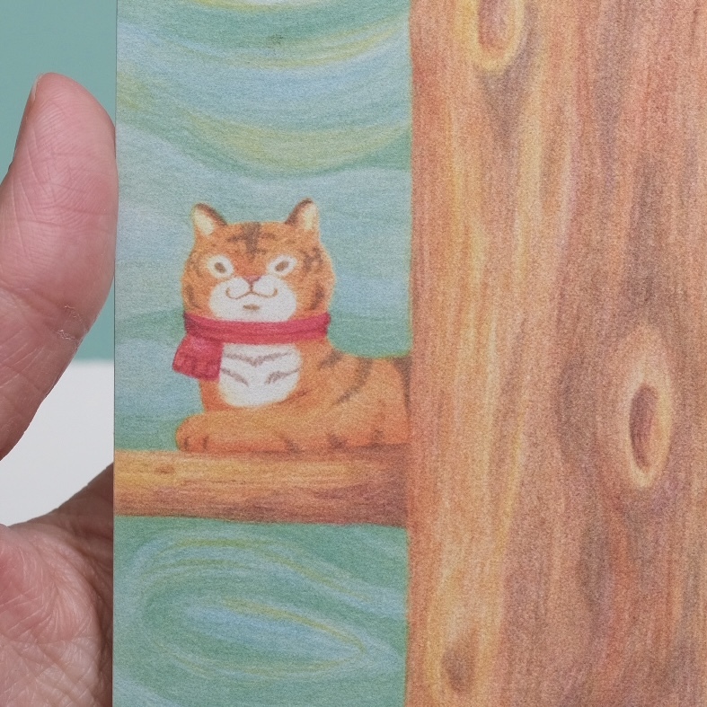 兩隻小老虎 明信片 / 臺灣 白色吉米 虎年明信片