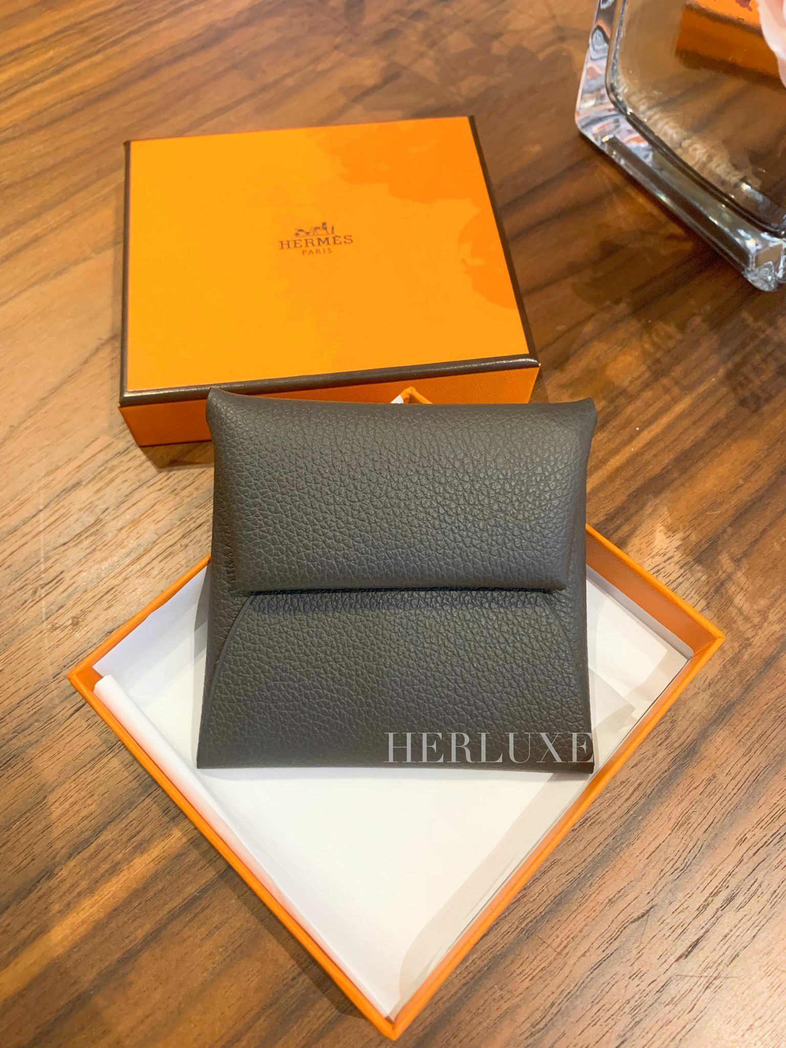 Bastia change purse C6 vert de gris evercolor