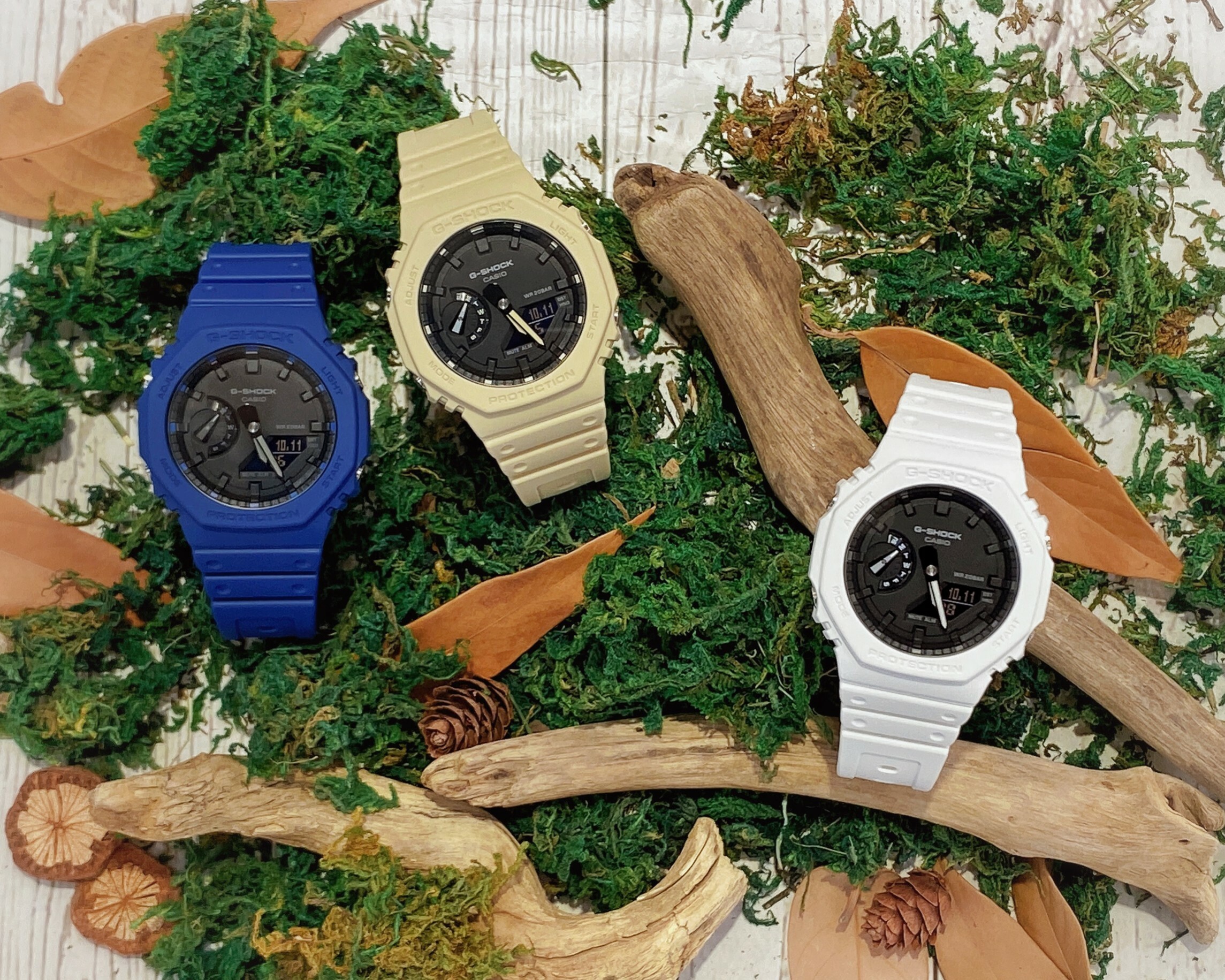 【G-SHOCK】GA-2100-2A / GA-2100-5A / GA-2100-7A  45mm Modern Watch