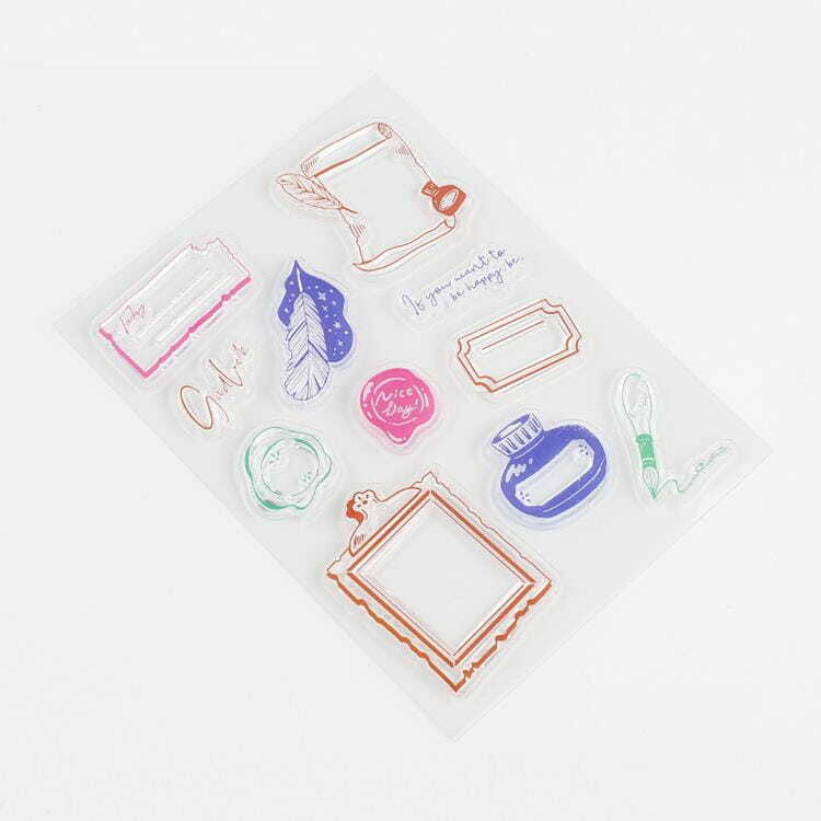 【BGM】+Clear Stamp 透明印章組 信紙組