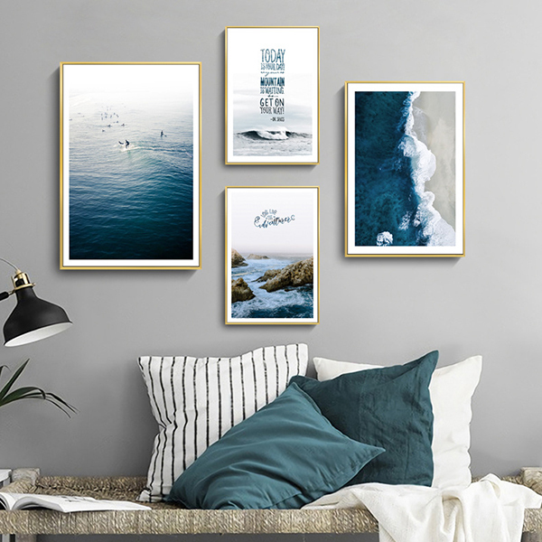 心如大海無框掛畫
