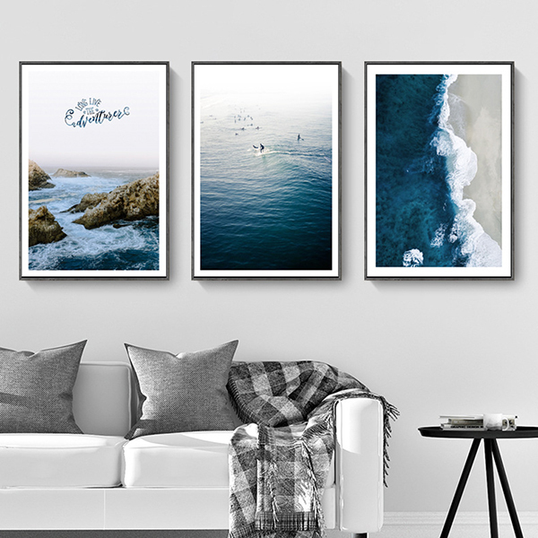 心如大海無框掛畫