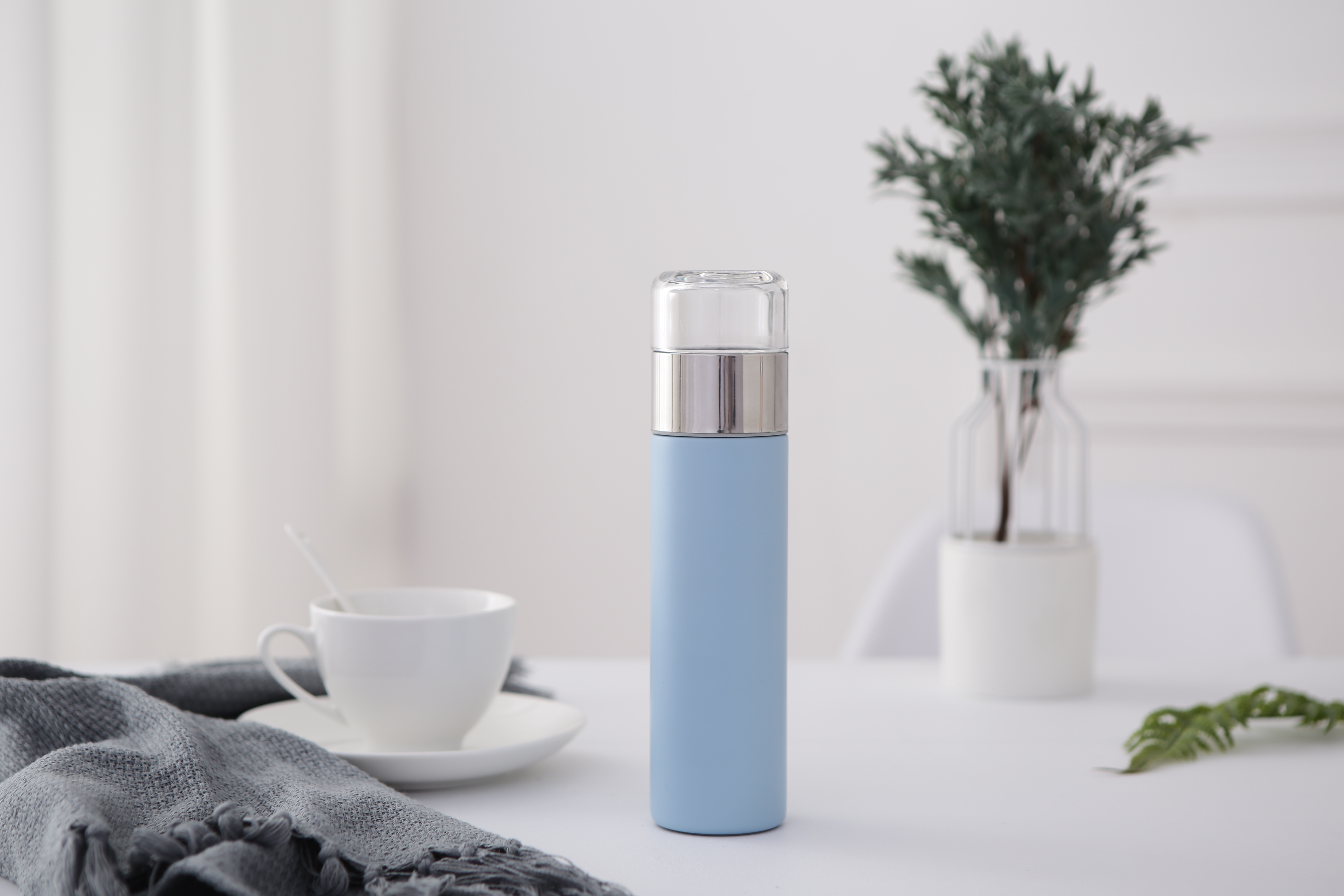 【Gift Box Set】Pao Thermo Mug Slim (Baby Blue)