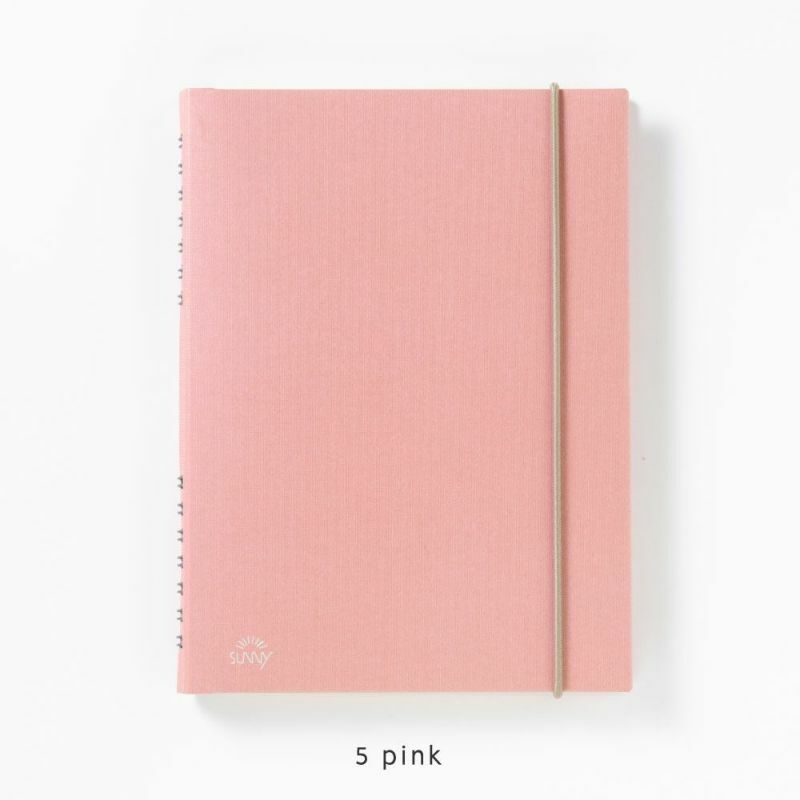 Sunny Note 線圈方格筆記本 A5｜粉色｜SUNNY 日本