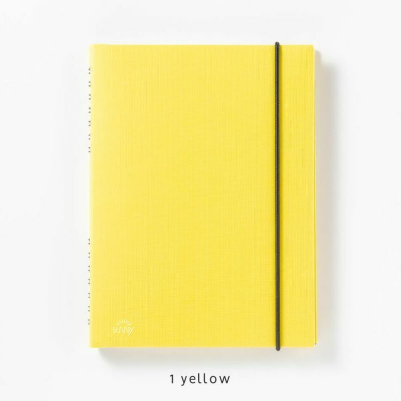 Sunny Note 線圈方格筆記本 A5｜黃色｜SUNNY 日本