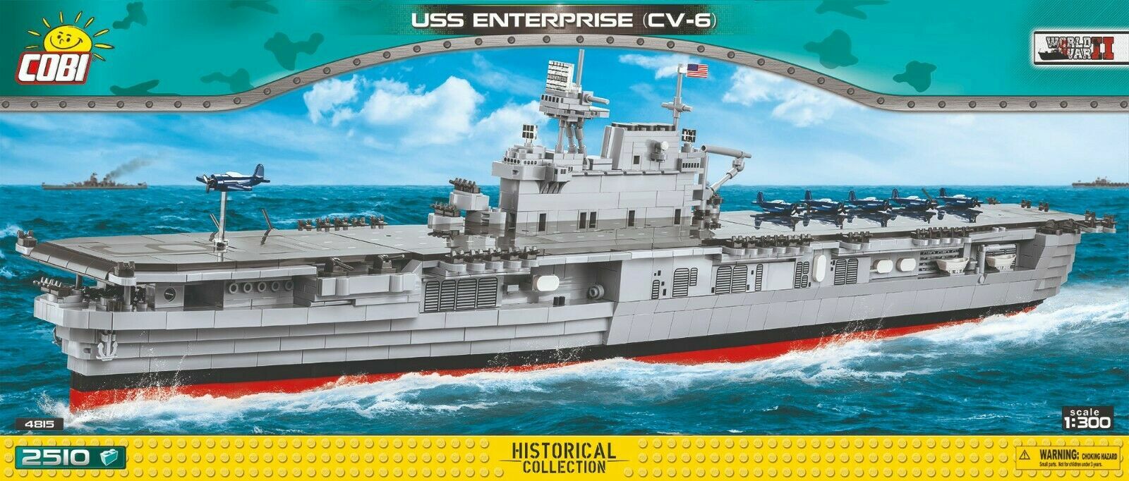 Cobi : 小型軍隊 4815 WS USS 企業號(CV-6) (2520pcs)