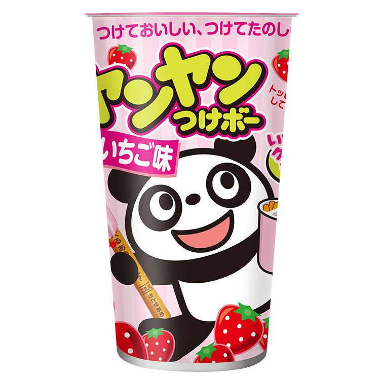 明治 洋洋棒餅乾/草莓口味附糖粒