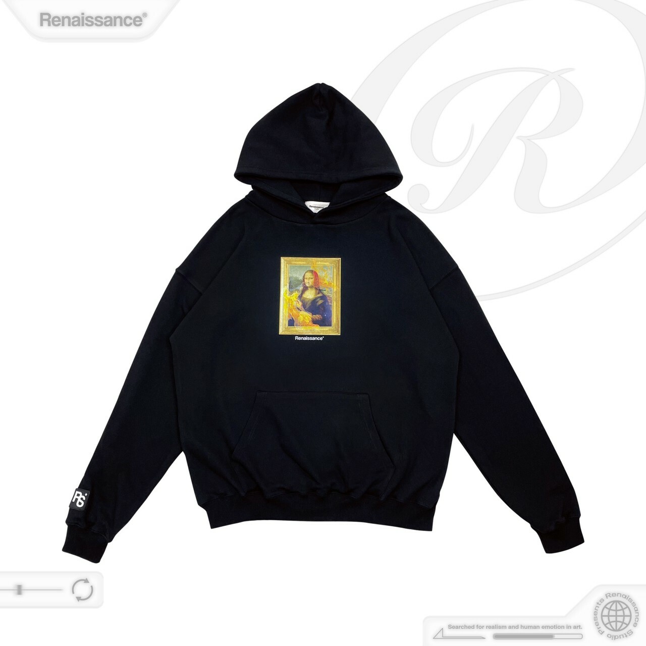 RENAISSANCE 火燒 蒙娜麗莎 帽T “ BURNING MONA LISA HOODIE “