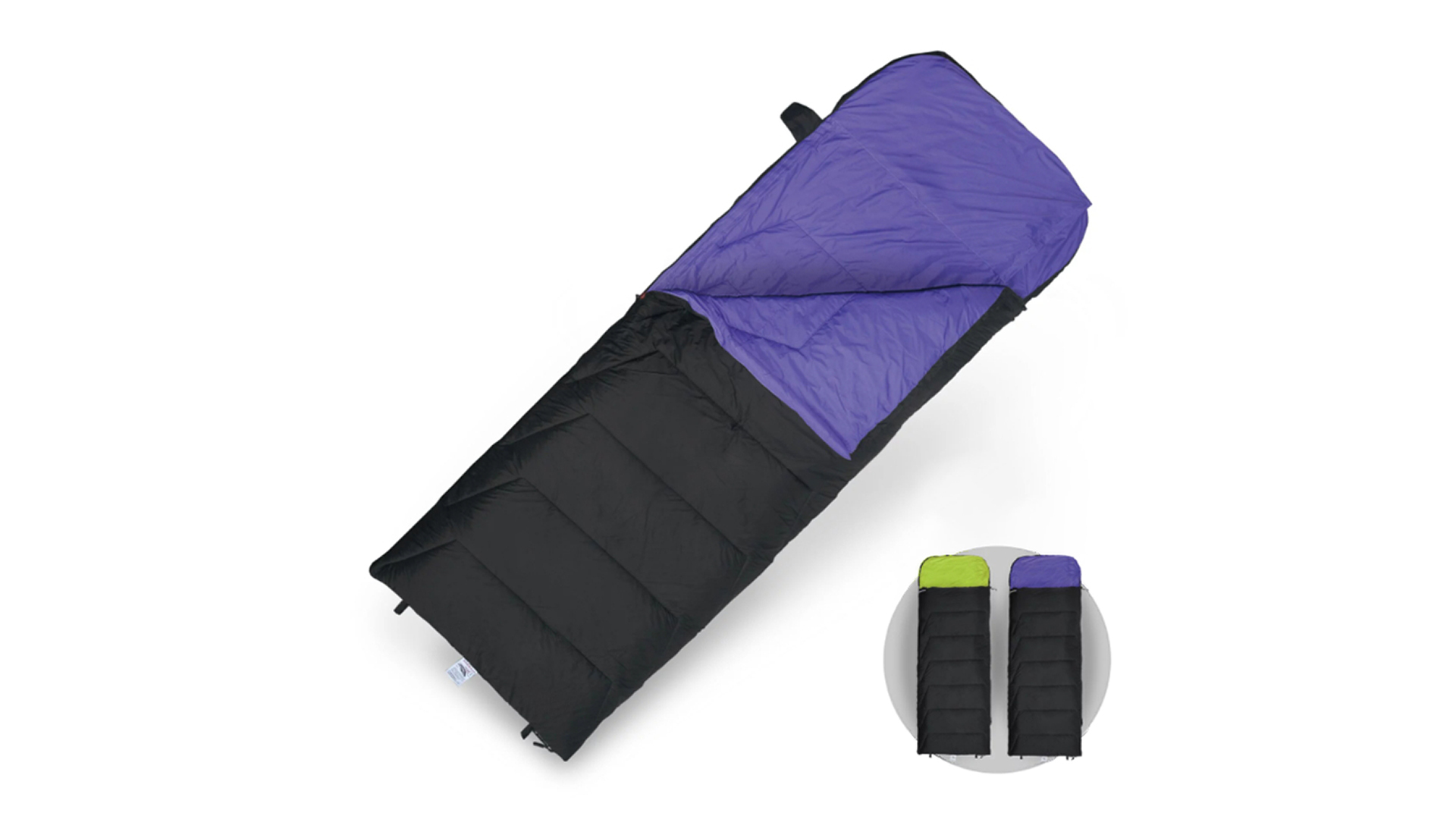 紫色的好窩睡袋，露營中毒本鋪販售的好窩睡袋。