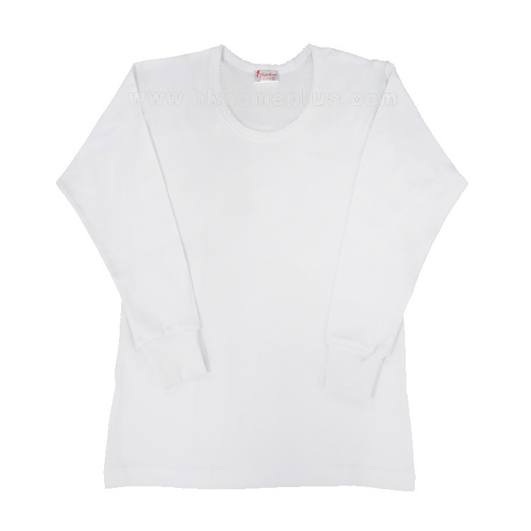 3件裝 菊花牌: 女裝花邊圓領長袖衫 (S-XL碼)