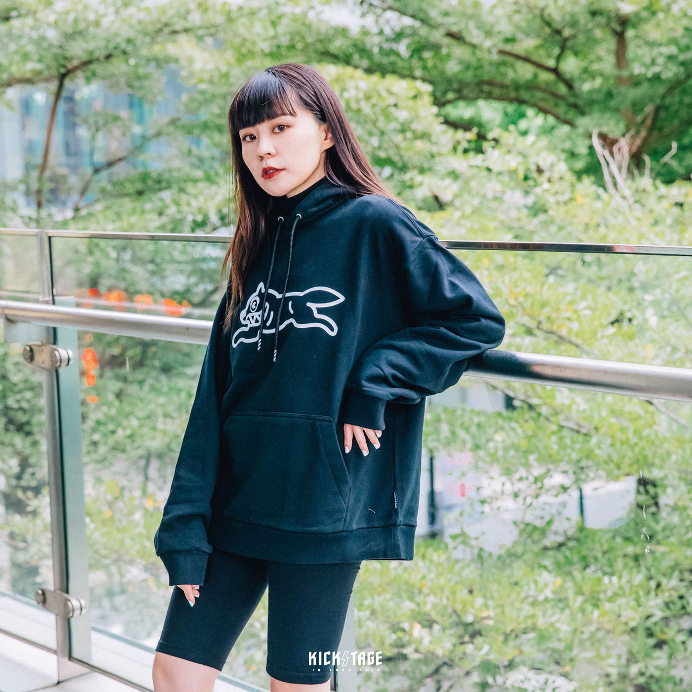 **特價商品售出不退換**男女款 ICE CREAM CLASSIC HOODIE 黑色 奶茶色 飛狗 經典 帽T【411-9305】