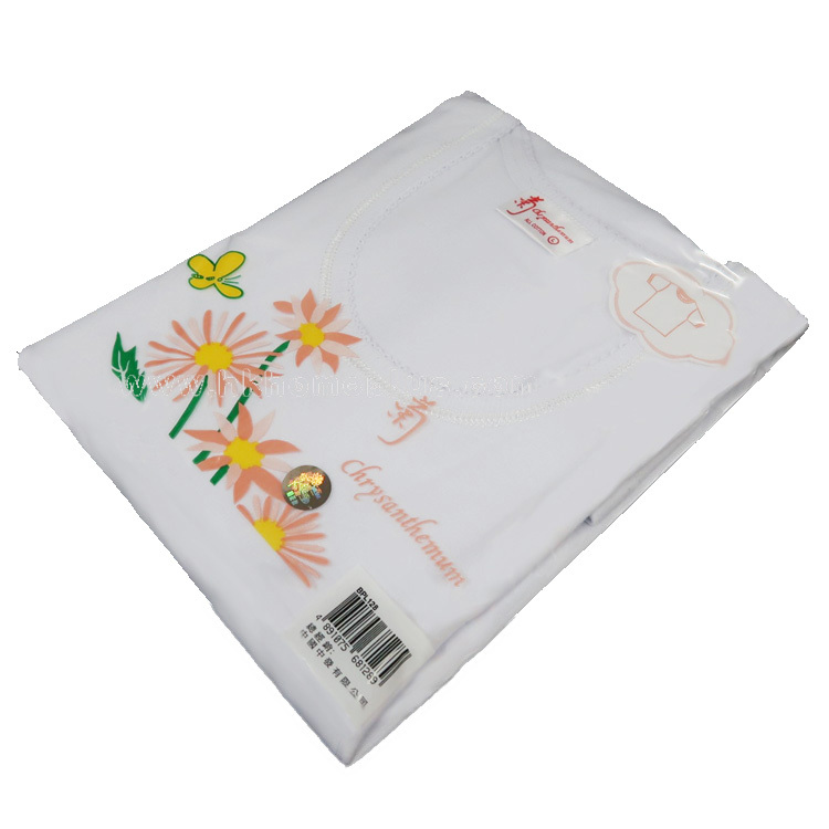 3件裝 菊花牌: 女裝花邊圓領短袖衫 (S-XL碼)