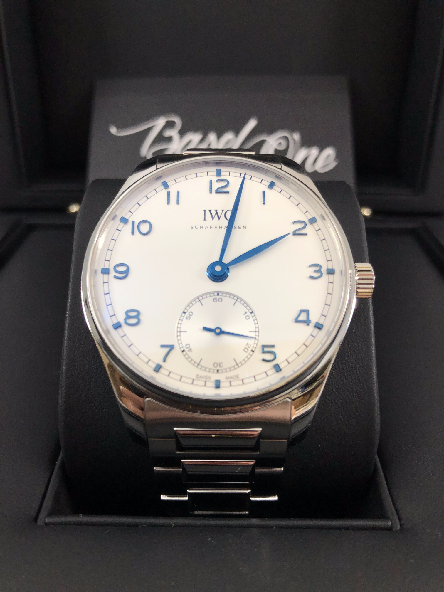 BRAND NEW IWC IW358312 358312 WHITE DIAL PORTUGIESER AUTOMATIC 40 MM BASEL ONE