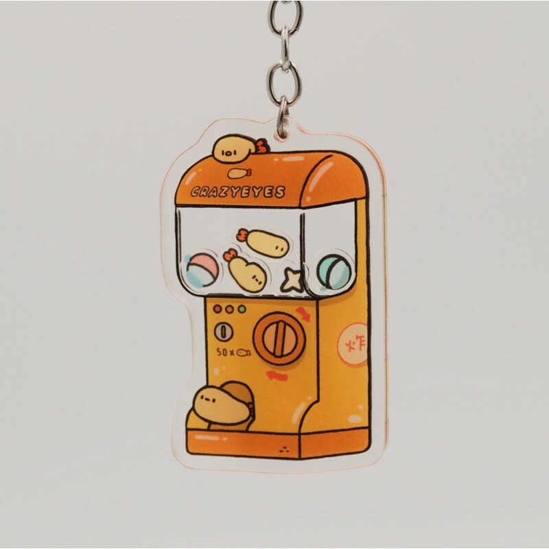 Crazy eyes 瘋狂眼珠｜搖搖壓克力｜炸蝦扭蛋機