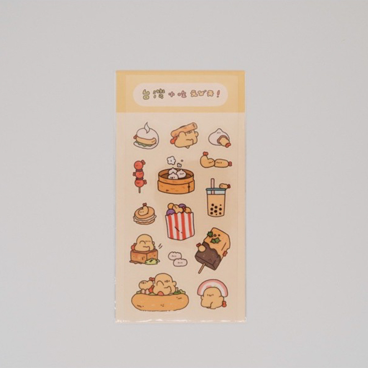 Crazy eyes 瘋狂眼珠｜透明貼紙｜台灣小吃