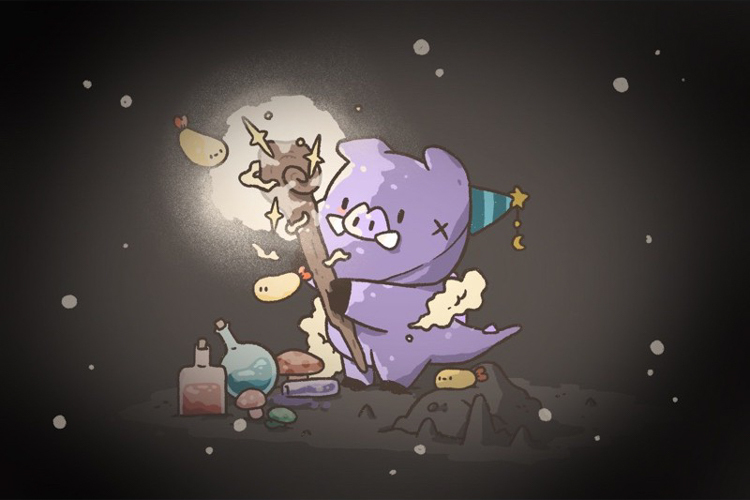 Crazy eyes 瘋狂眼珠｜明信片｜魔法師恐龍豬豬