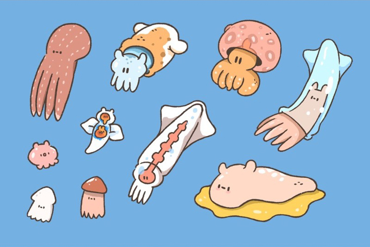 Crazy eyes 瘋狂眼珠｜明信片｜軟Q圖鑑