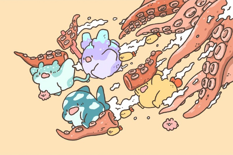 Crazy eyes 瘋狂眼珠｜明信片｜章魚觸角