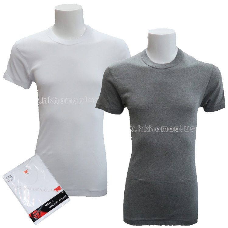 3件裝 TE牌: 男裝薄身圓領短袖衫 (S-XL碼)