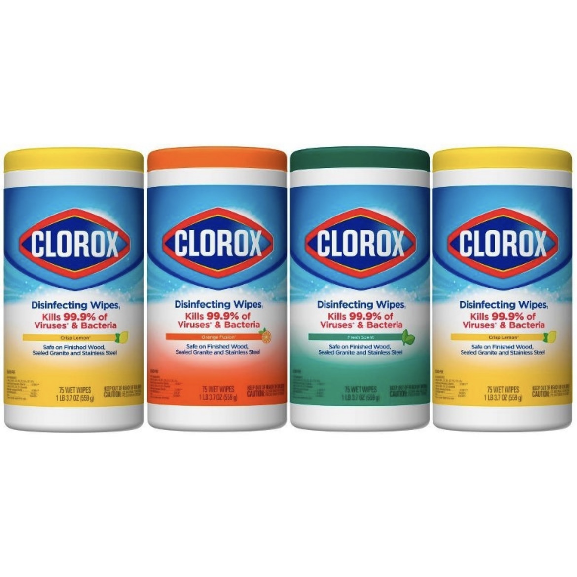 抗疫小幫手🖐🏻Clorox - 消毒濕紙巾 75片樽裝 家用款